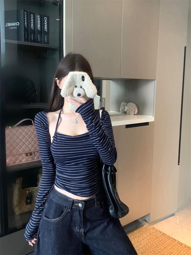 blue-and-white-striped-knit-cami-and-cardigan-two-piece-set-for-women-summer-top