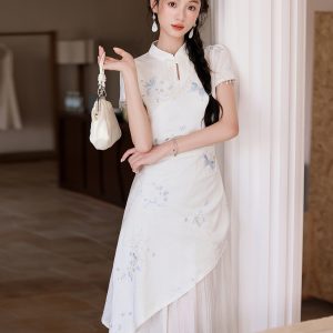 Summer New Style Modified Qipao Patchwork Dress - Style fbd961