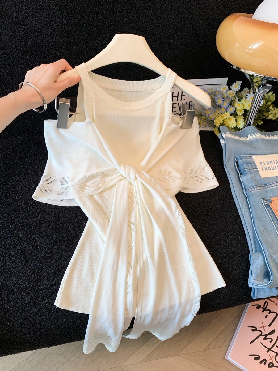 korean-style-two-piece-knit-cami-and-shawl-set-for-women-summer-2026-slimming-fit-style-f40999