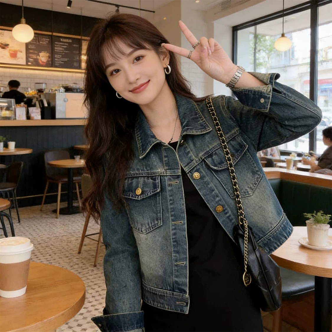 2026-new-autumn-casual-denim-jacket-women-short-loose-retro-hong-kong-style-versatile-petite-top